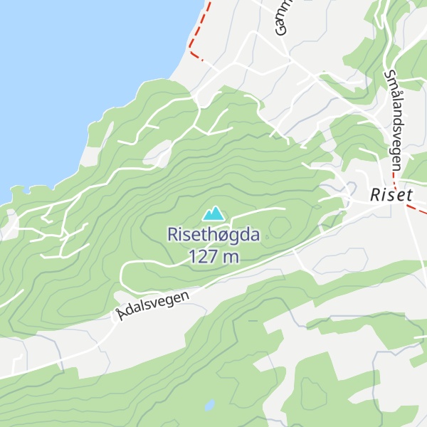 Map of Risethøgda