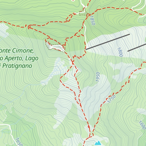 Map of Monte Cimoncino