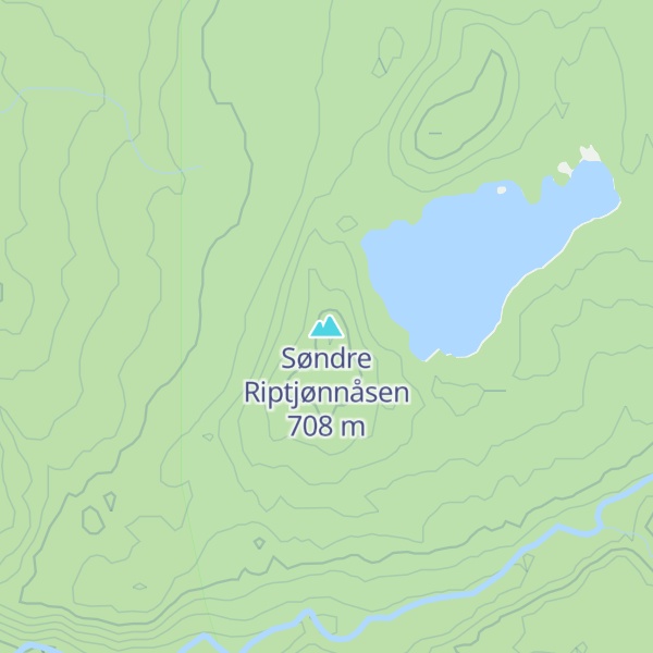 Map of Søndre Riptjønnåsen