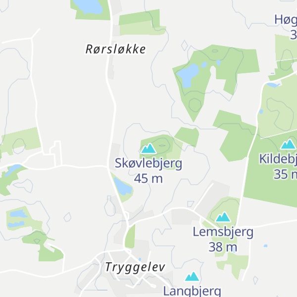 Map of Skøvlebjerg