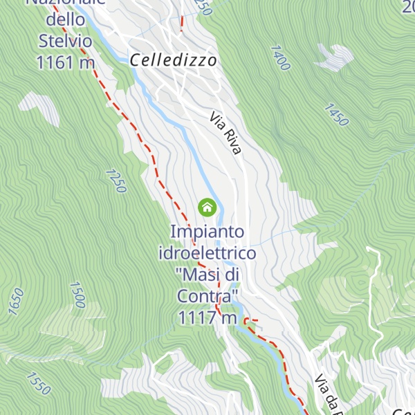 Map of Impianto idroelettrico "Masi di Contra"
