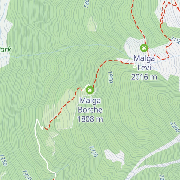 Map of Malga Borche