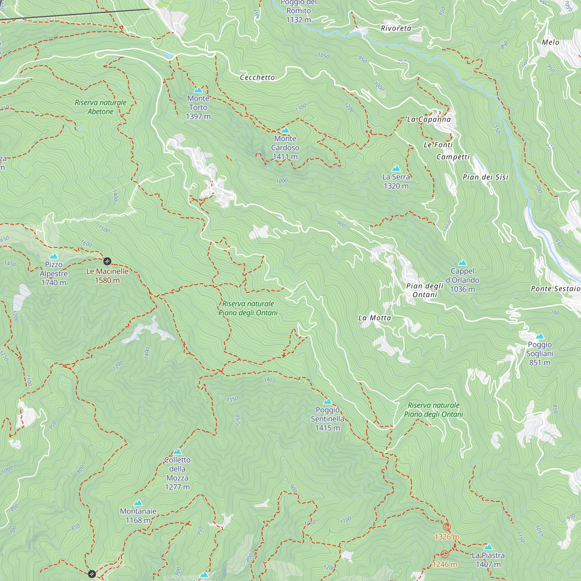 Rifugio Lagacciolo map