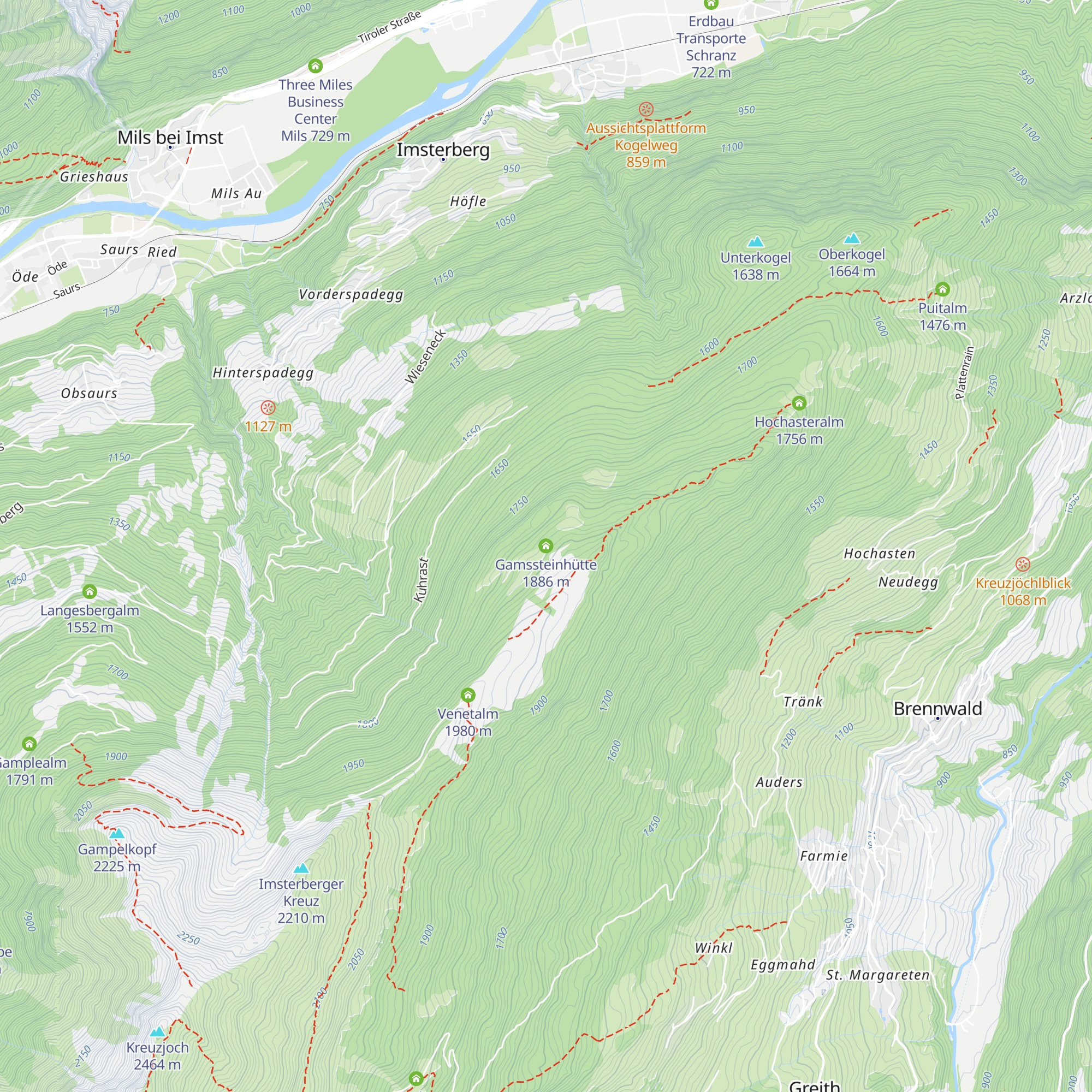 Gamssteinhütte map