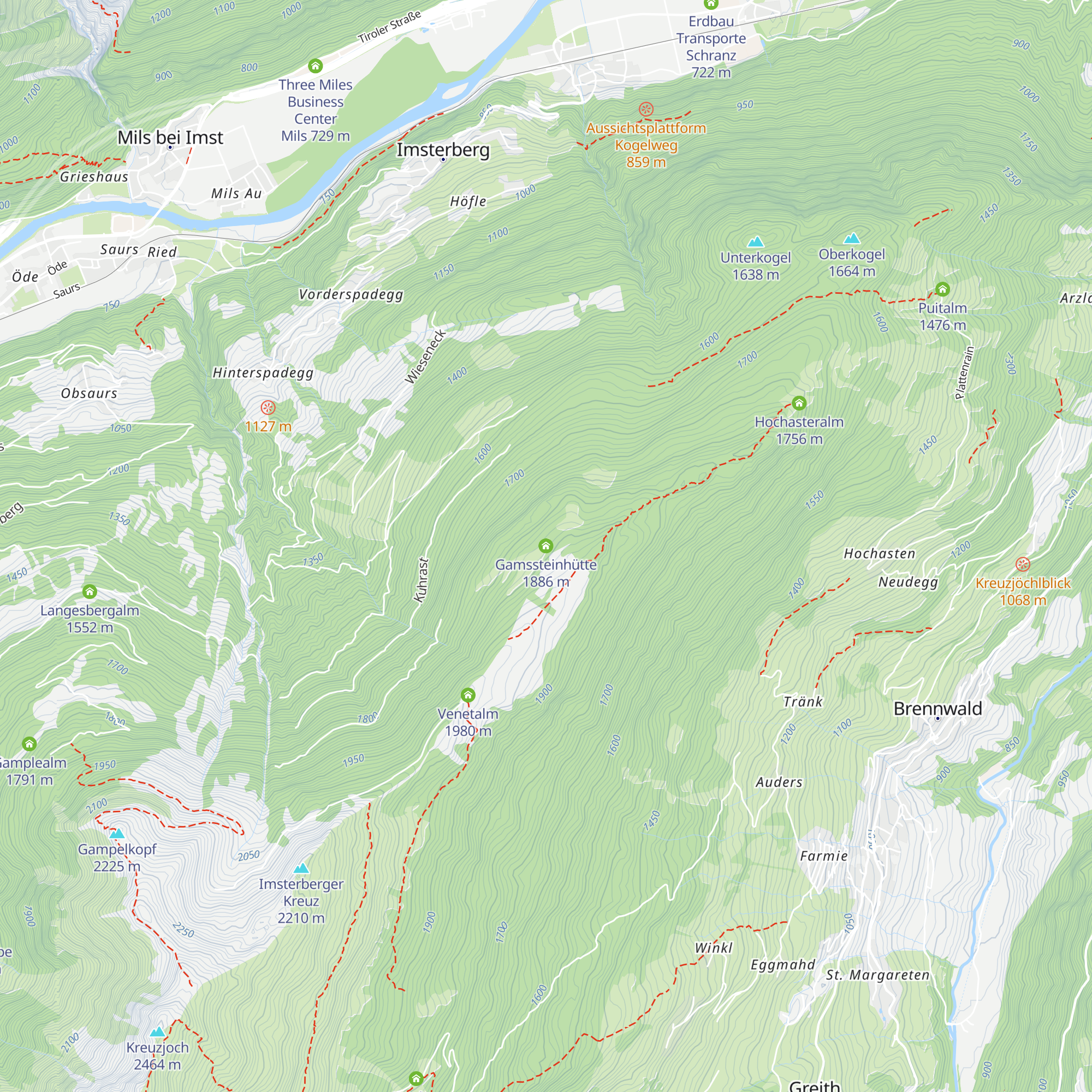 Gamssteinhütte map