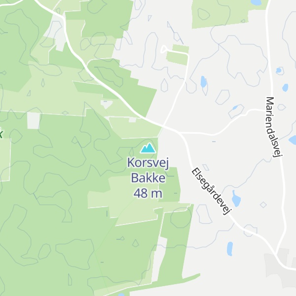 Map of Korsvej Bakke