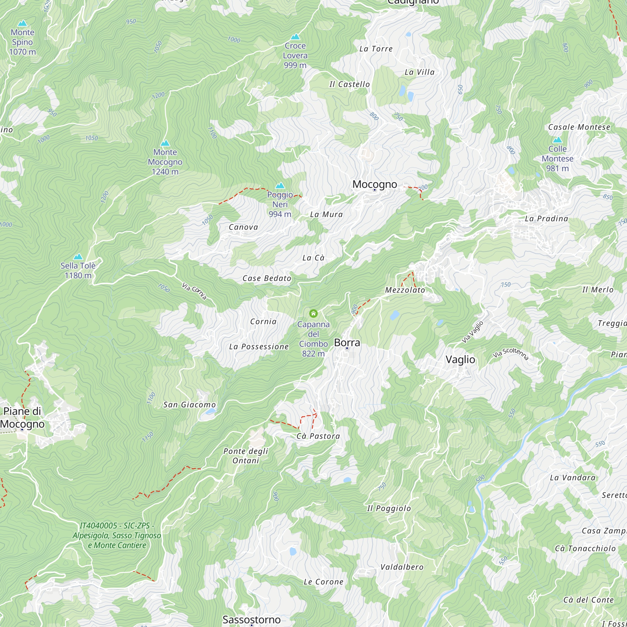 Capanna del Ciombo map
