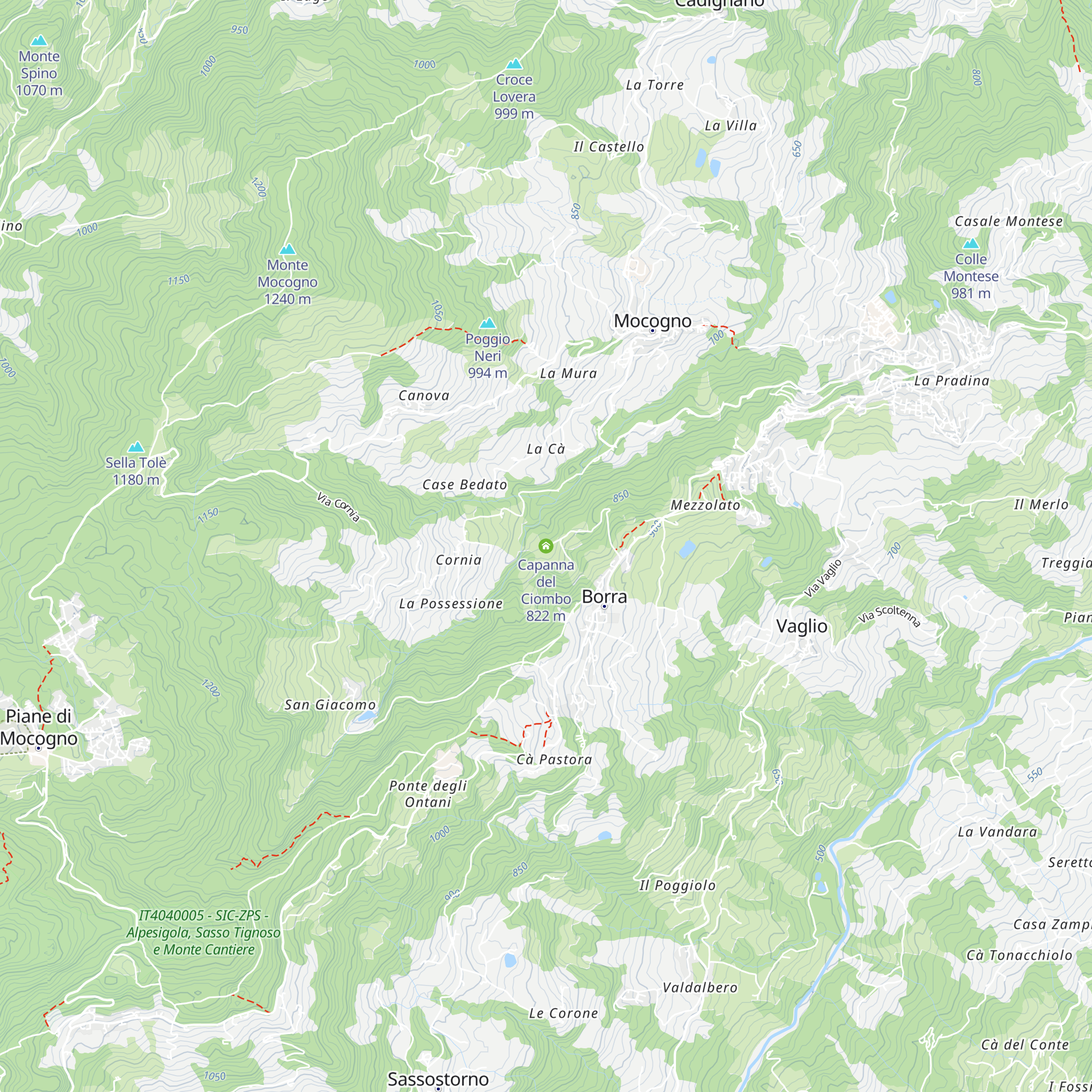 Capanna del Ciombo map