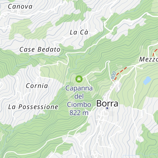 Map of Capanna del Ciombo