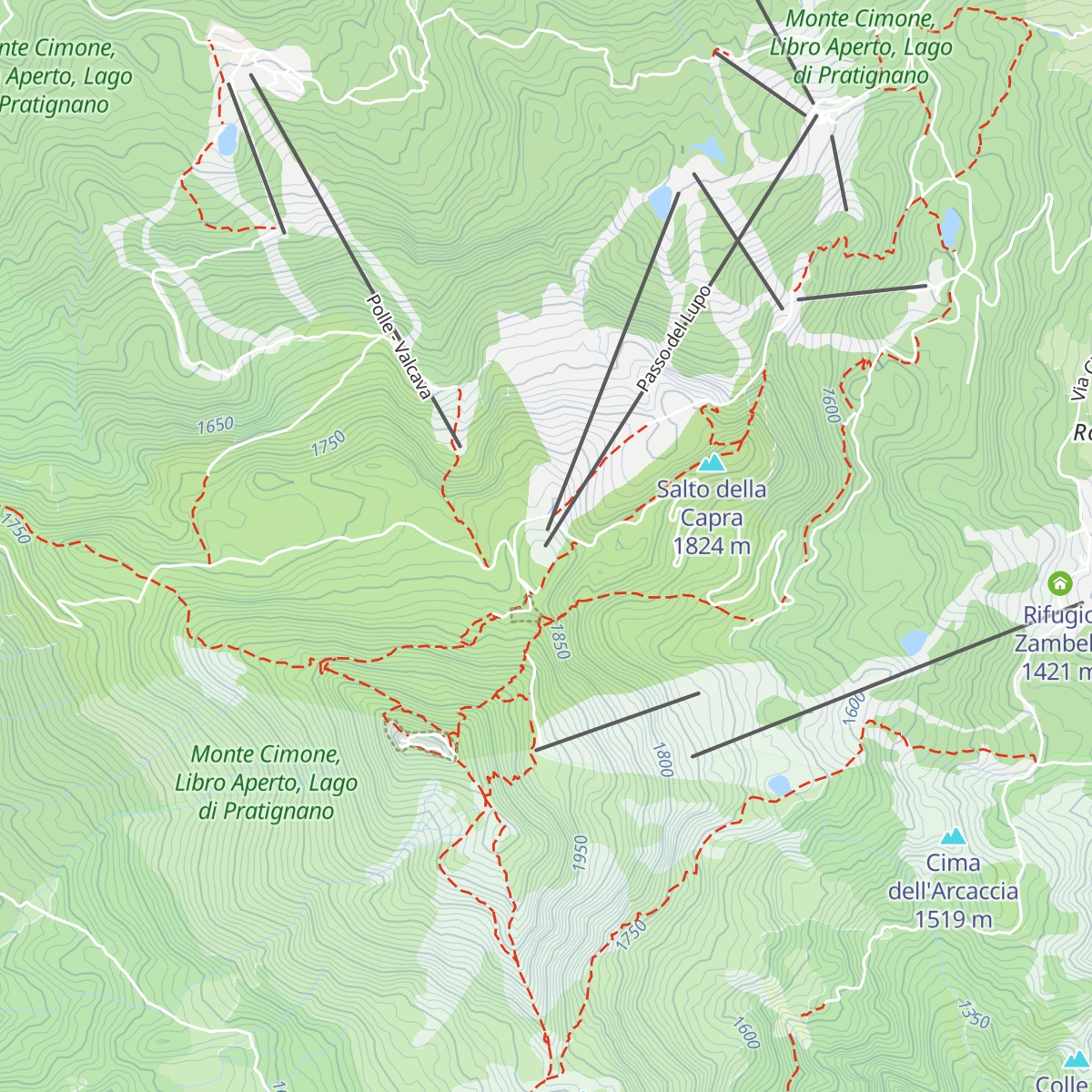 Rifugio Pian Cavallaro map