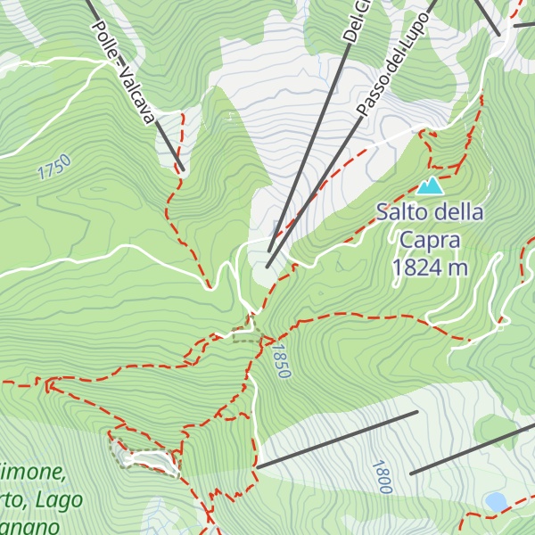Map of Rifugio Pian Cavallaro