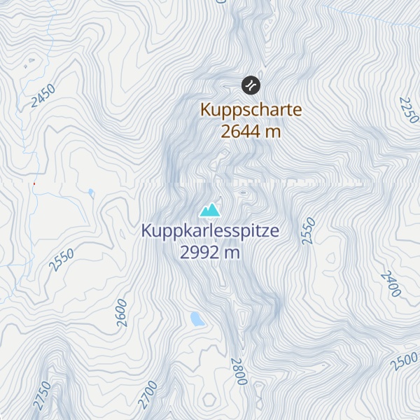 Map of Kuppkarlesspitze