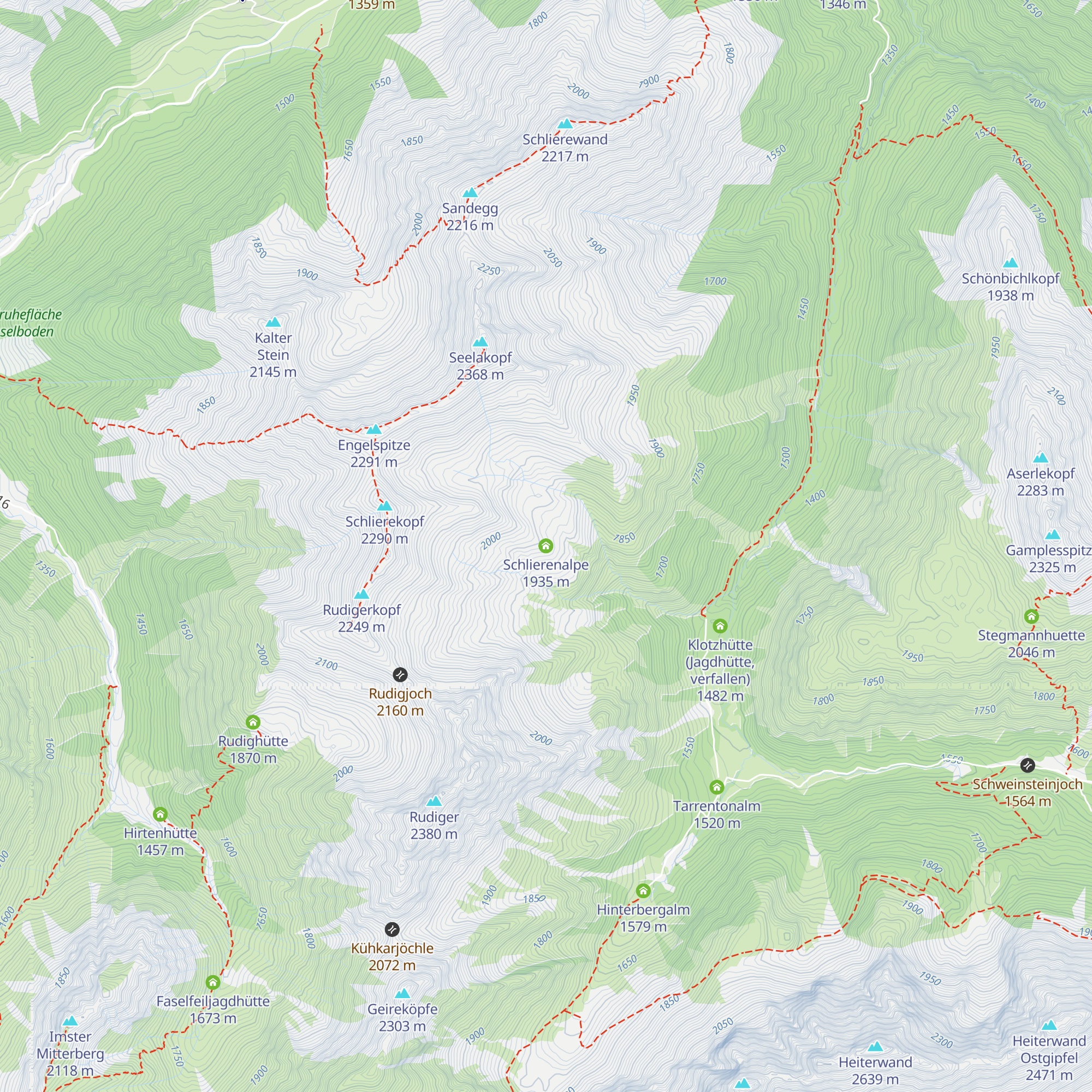 Schlierenalpe map