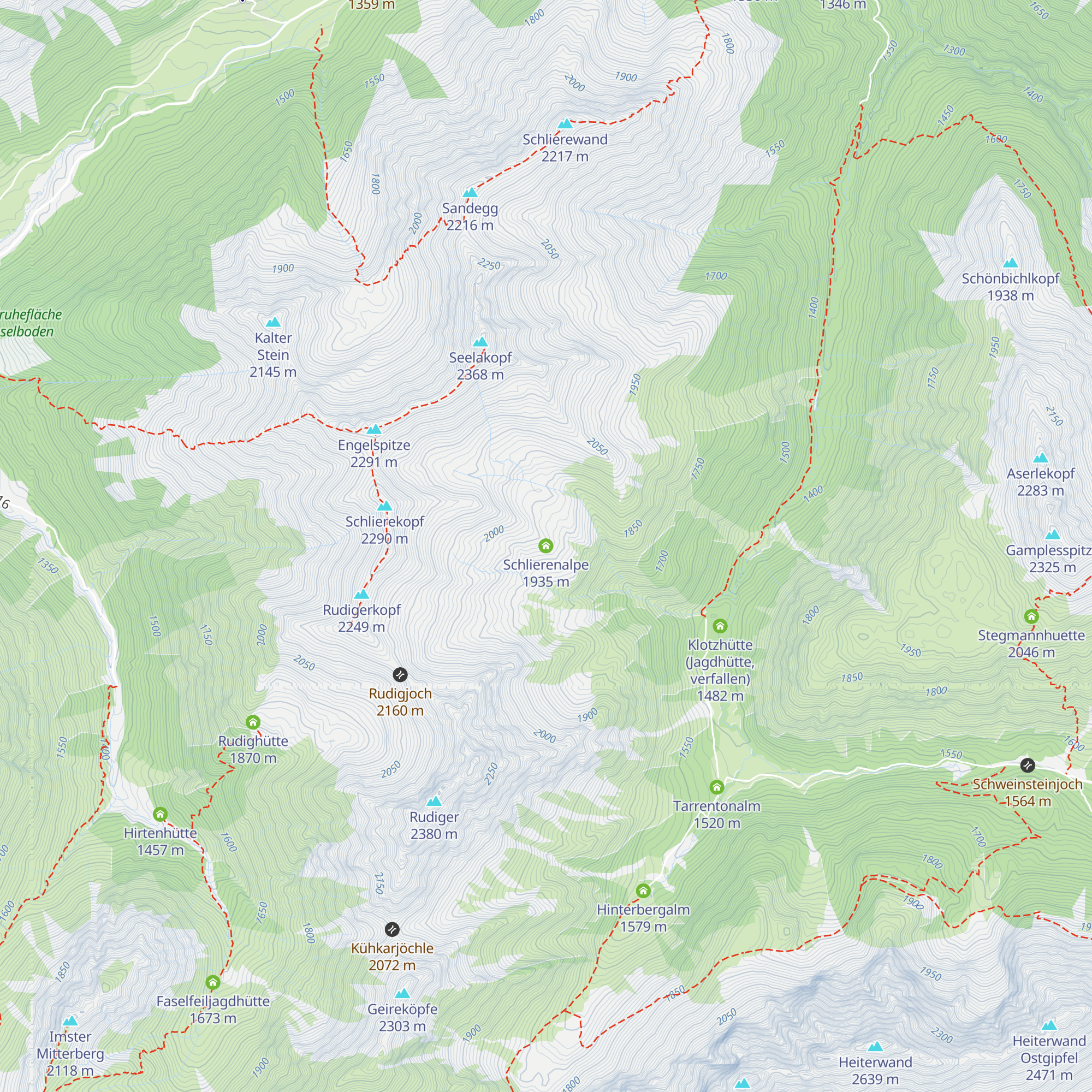 Schlierenalpe map