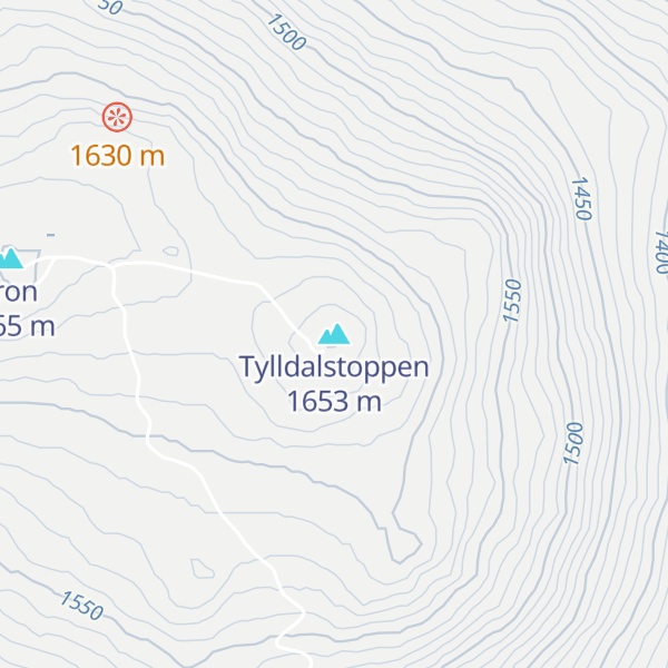 Map of Tylldalstoppen