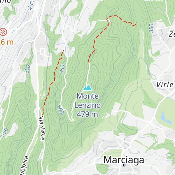 Map of Monte Lenzino