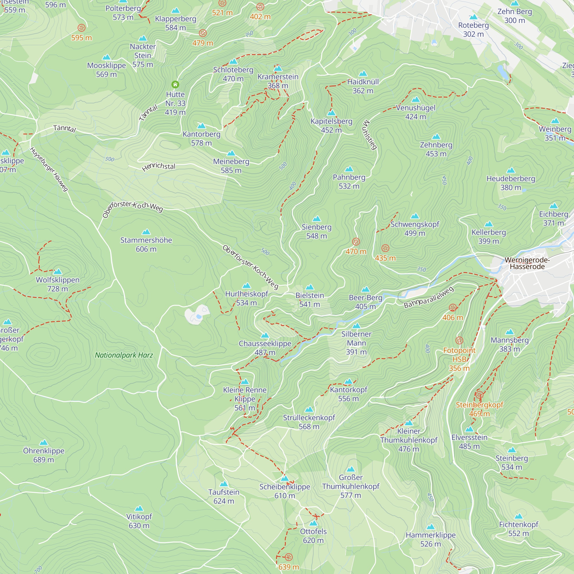 Schutzhütte Mönchsbuche map
