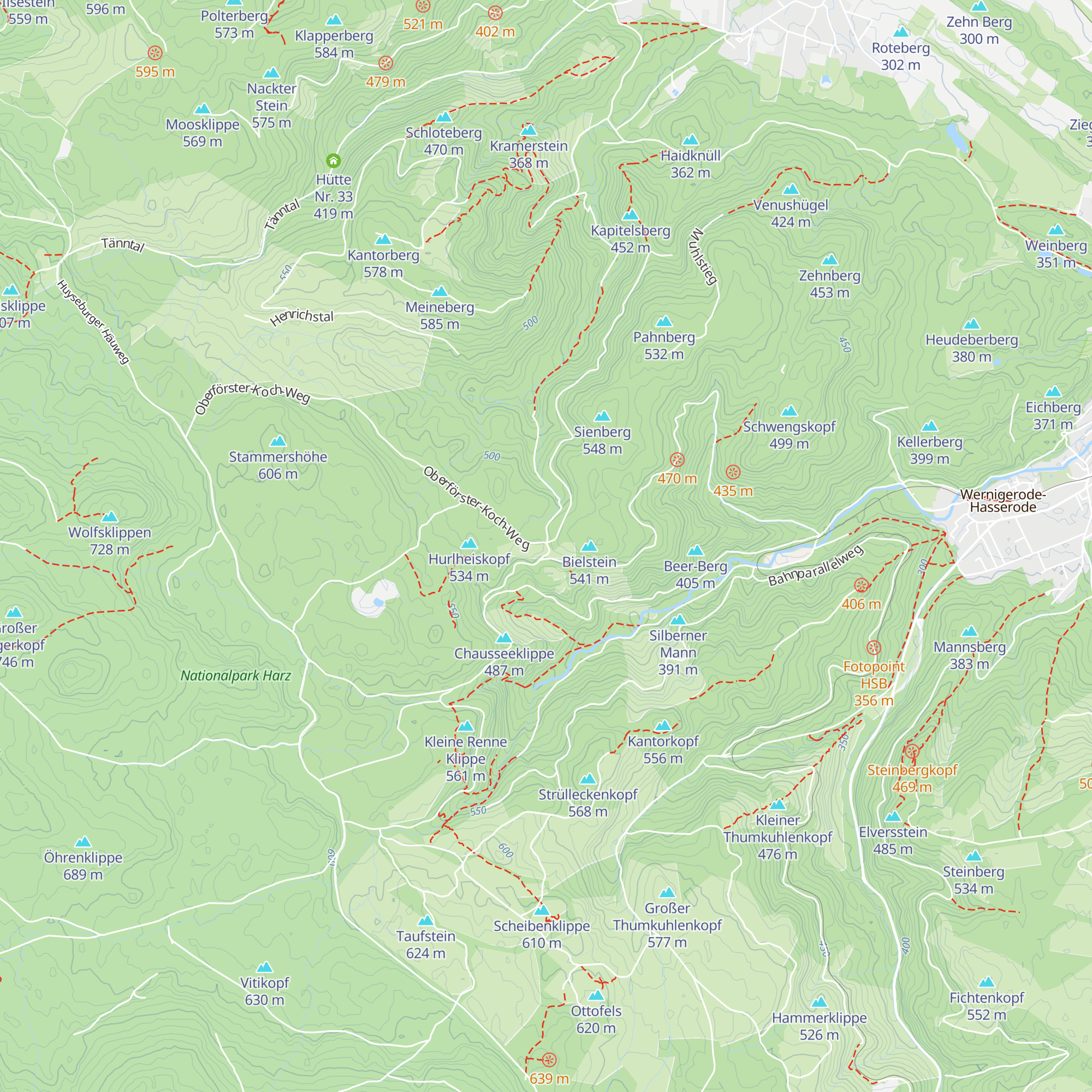 Schutzhütte Mönchsbuche map