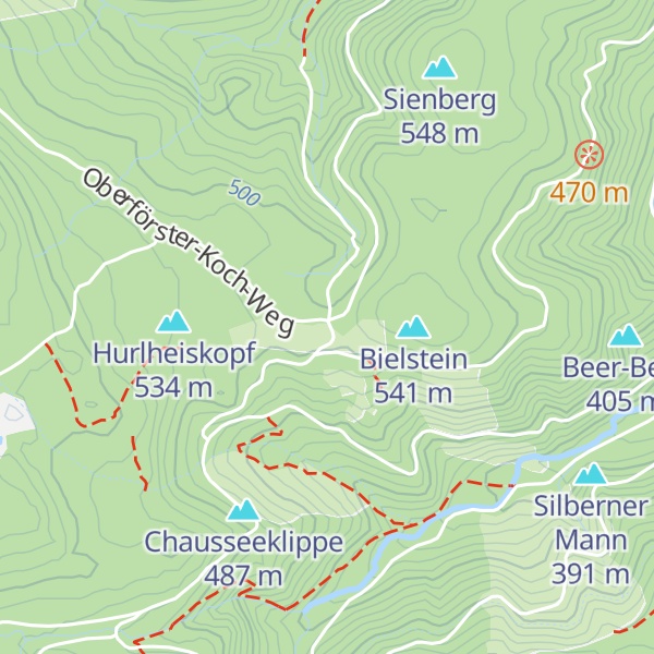 Map of Schutzhütte Mönchsbuche