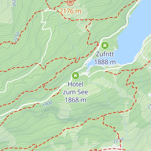 Map of Hotel zum See