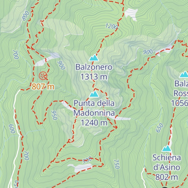 Map of Punta della Madonnina