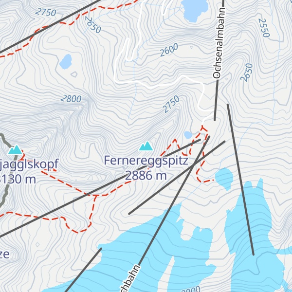 Map of Fernereggspitz