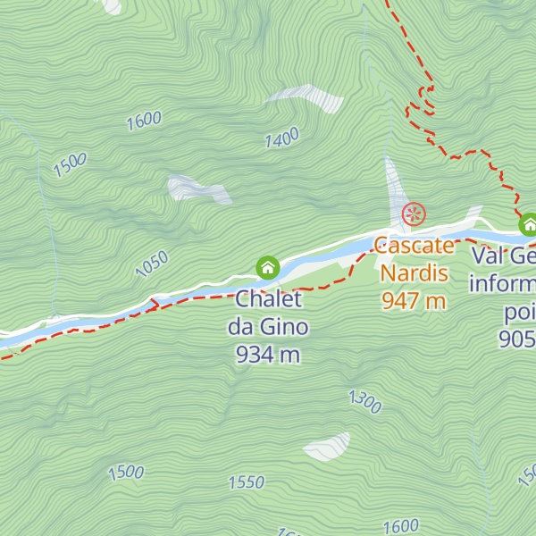 Map of Chalet da Gino