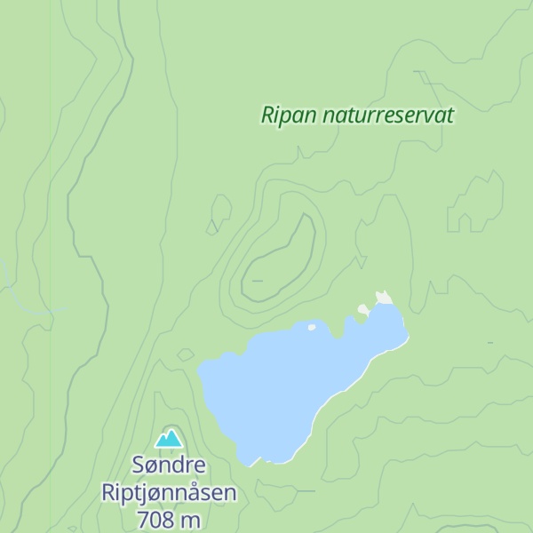 Map of Nordre Riptjønnåsen