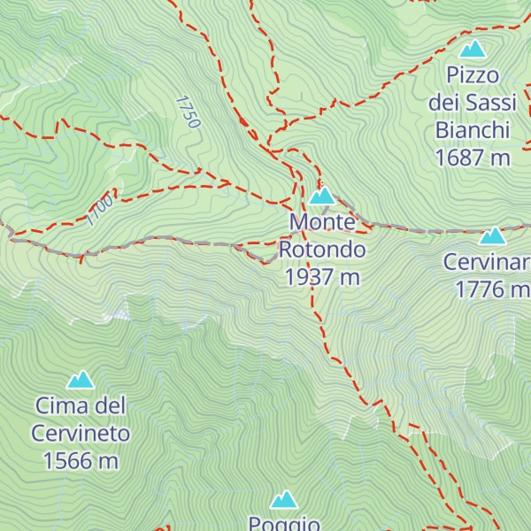 Map of Monte Belvedere