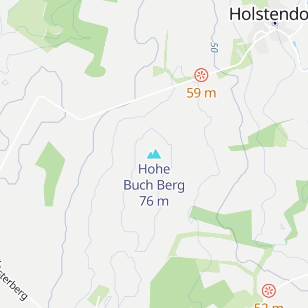 Map of Hohe Buch Berg