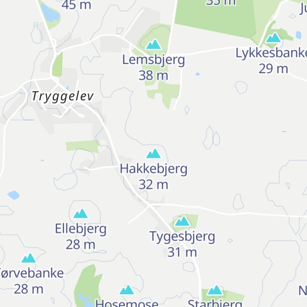 Map of Hakkebjerg
