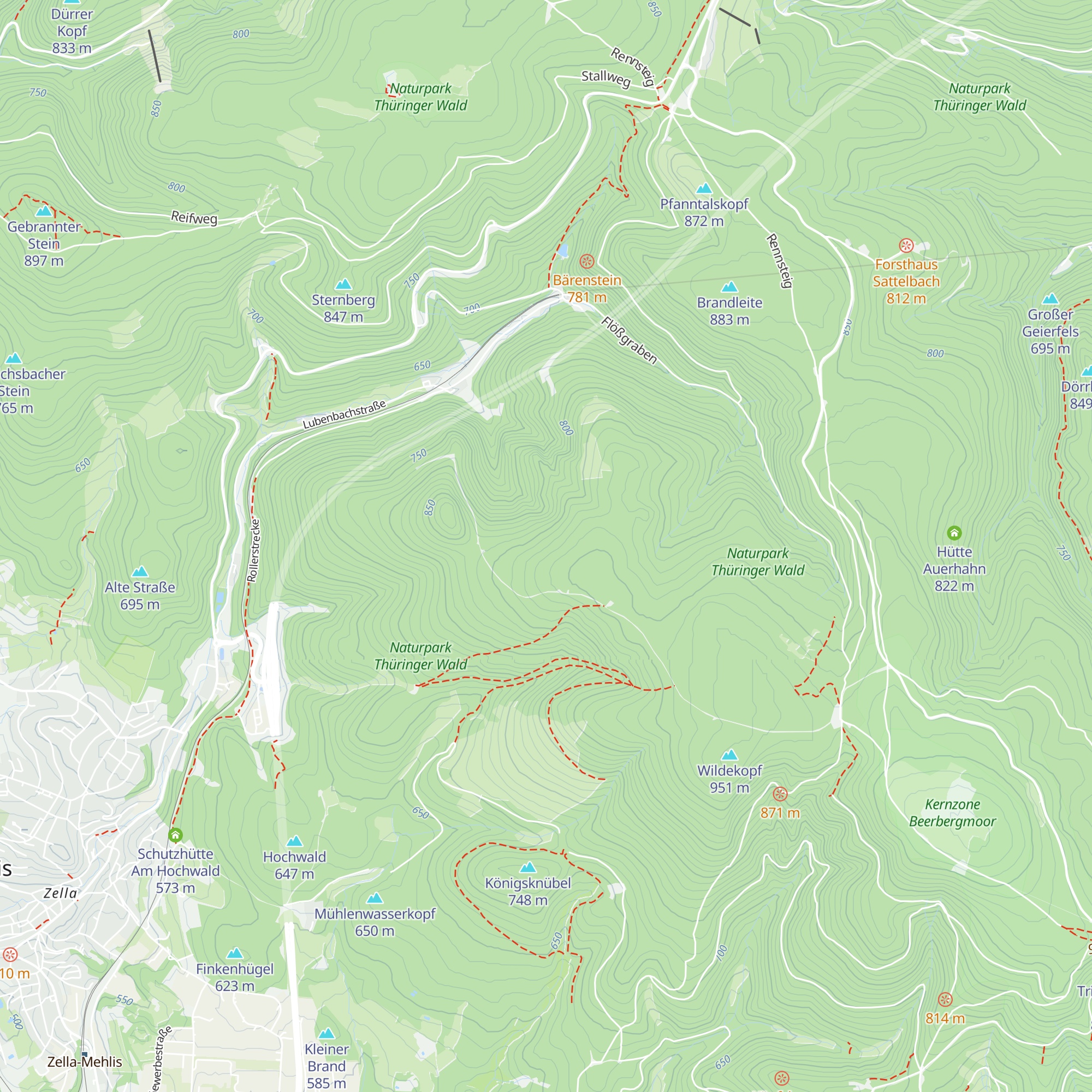 Oberhofer Hütte map