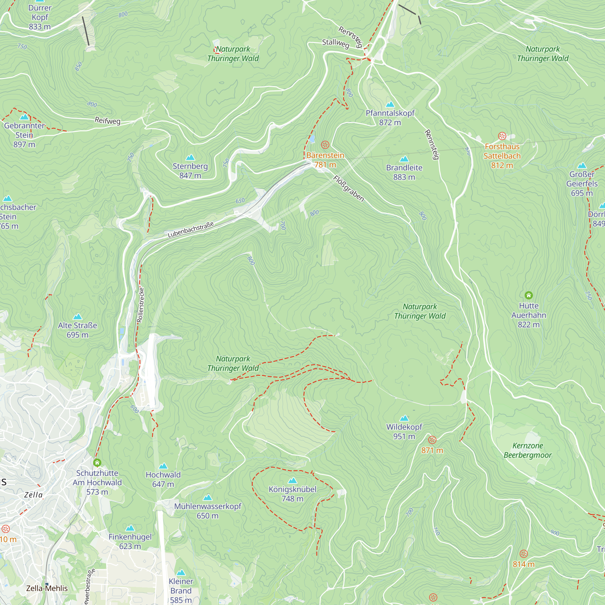 Oberhofer Hütte map