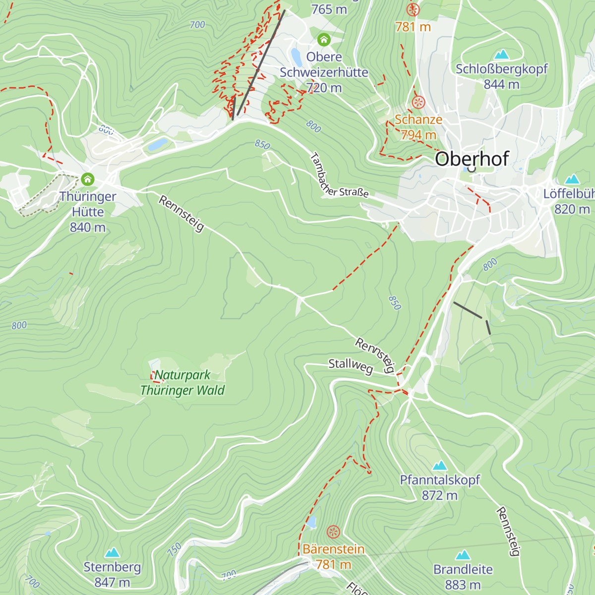 Schutzhütte "Stein 16" map