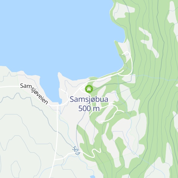 Map of Samsjøbua
