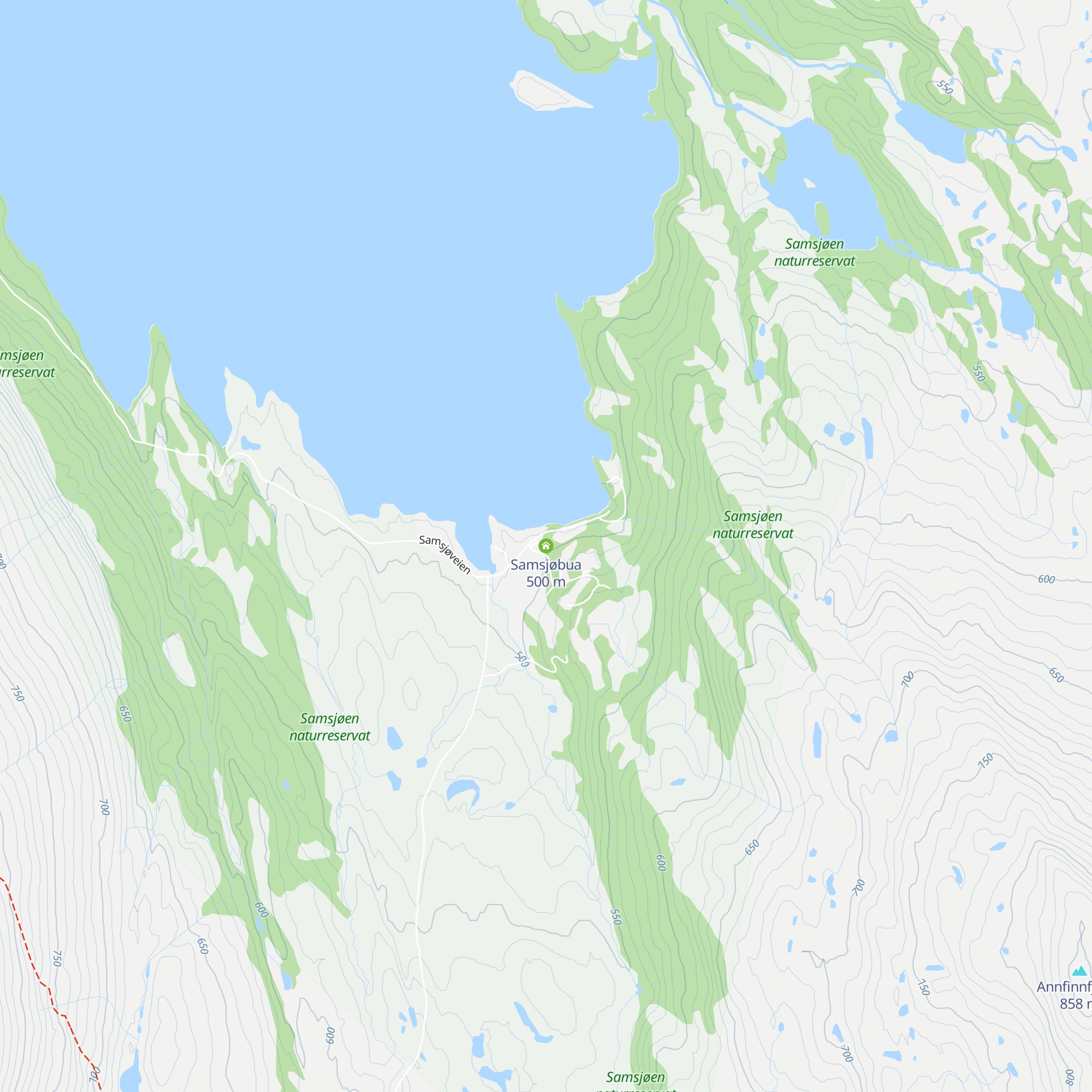 Samsjøbua map