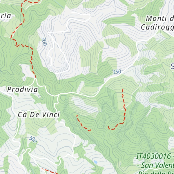 Map of Monte Bragolone