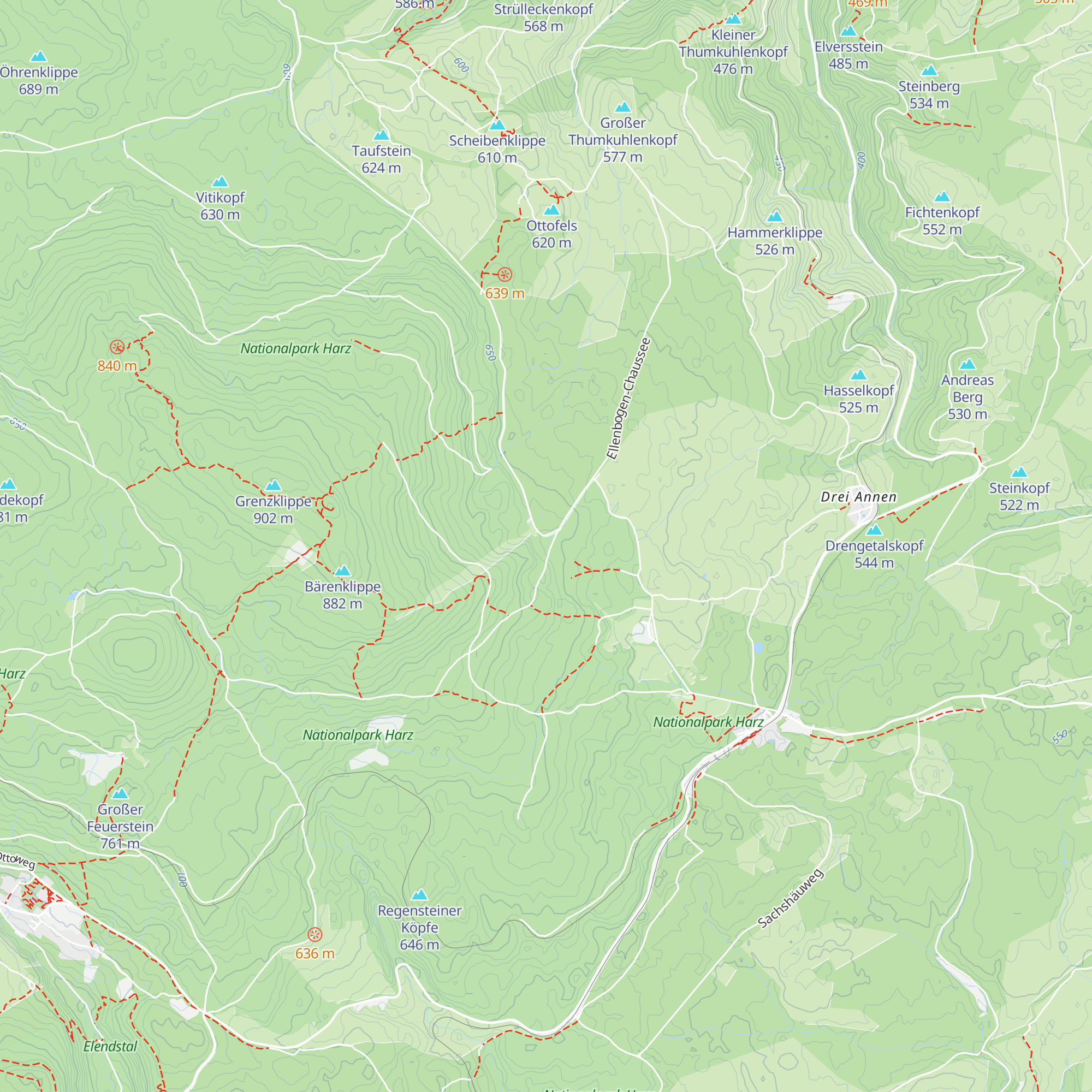 Skihütte unterm Hohnekopf map