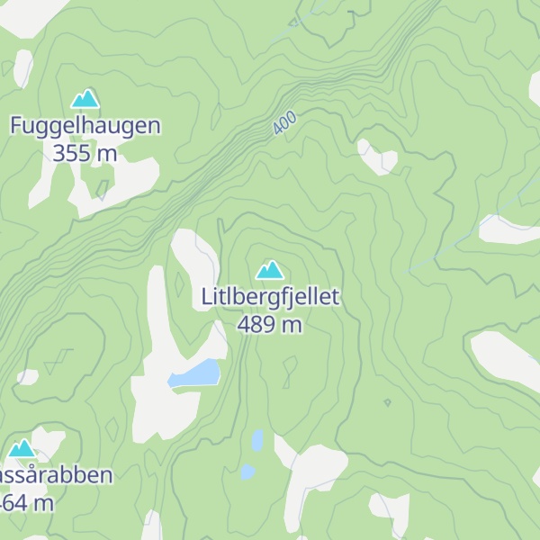Map of Litlbergfjellet