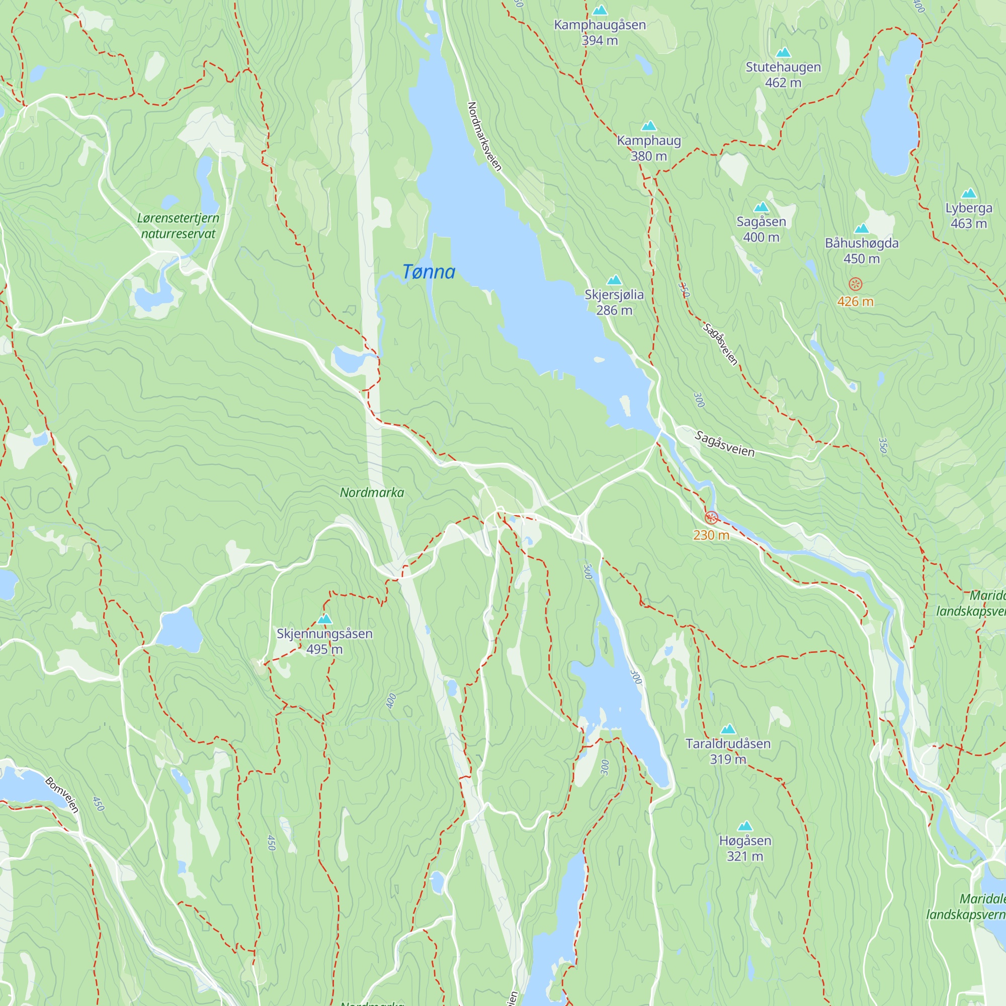 Ullevålseter map