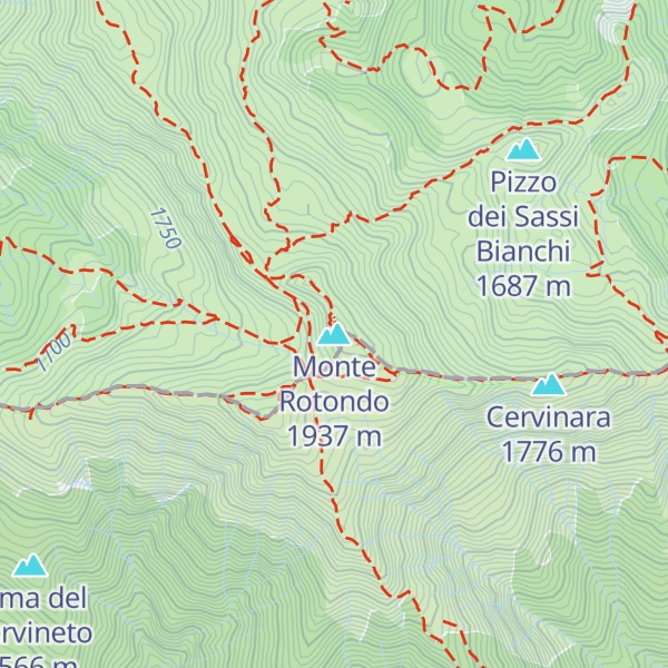 Map of Monte Rotondo