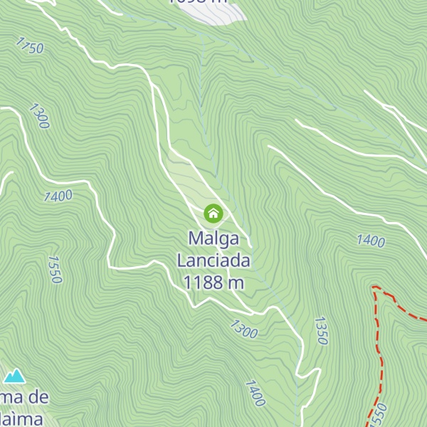 Map of Malga Lanciada