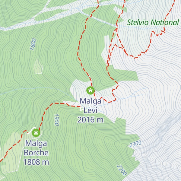 Map of Malga Levi