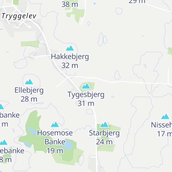 Map of Tygesbjerg