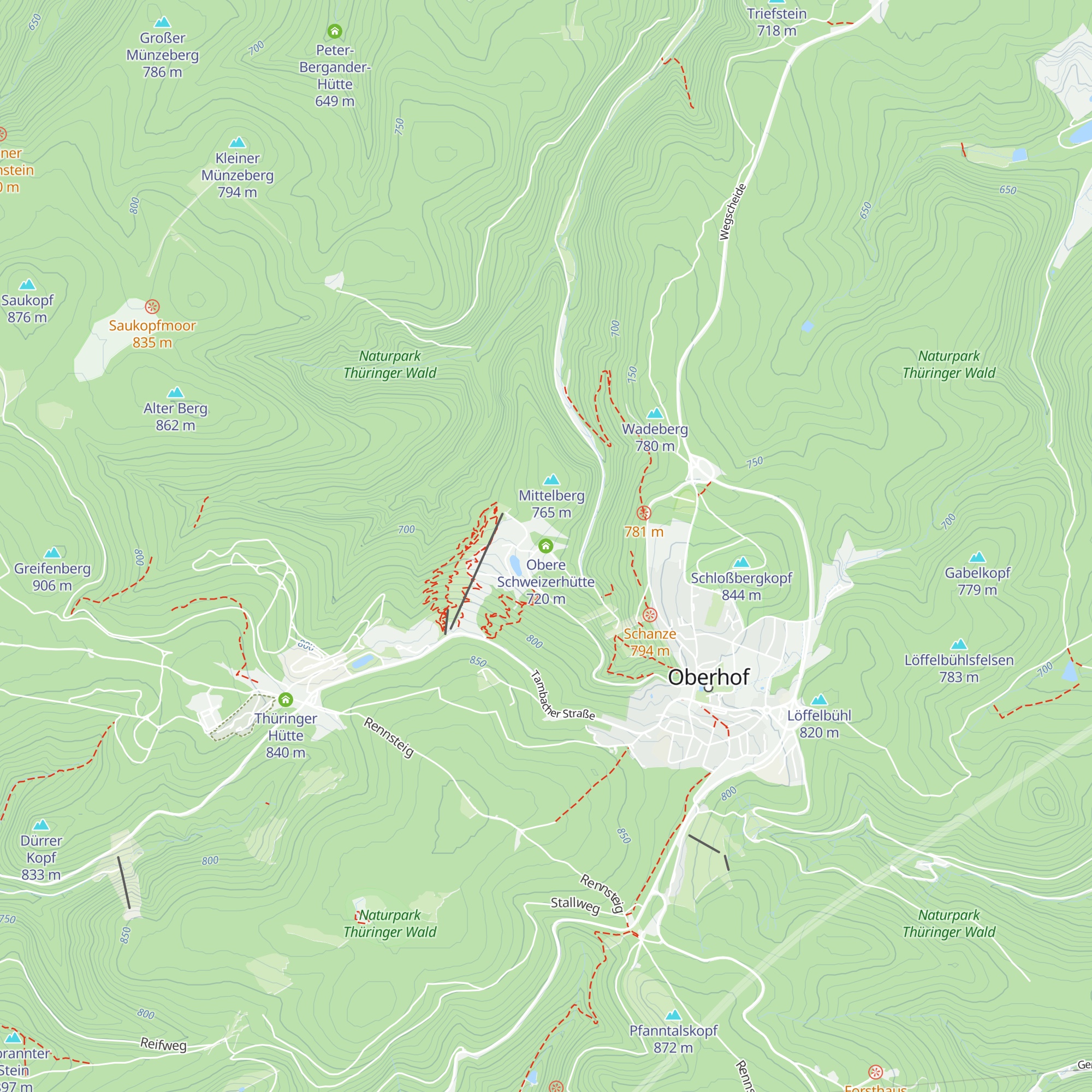 Obere Schweizerhütte map