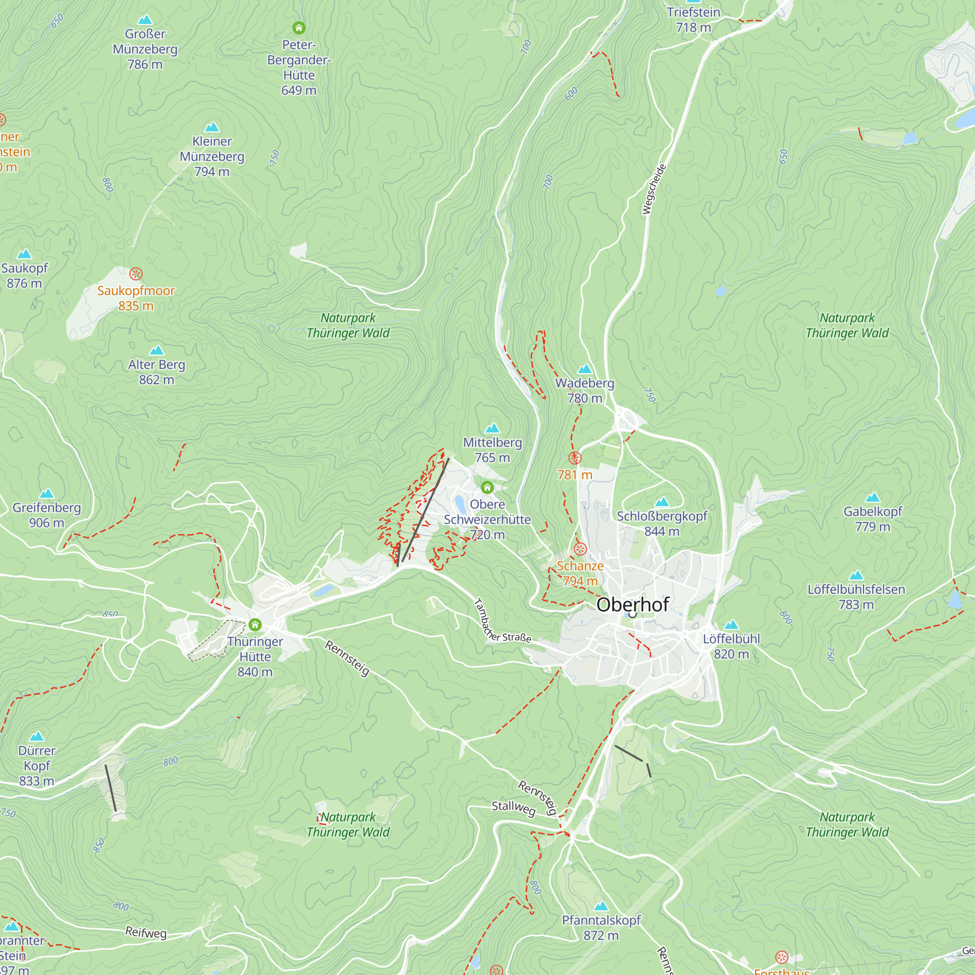 Obere Schweizerhütte map