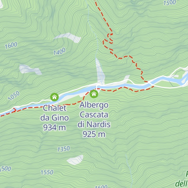 Map of Albergo Cascata di Nardis