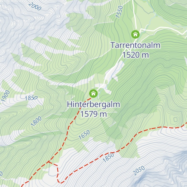 Map of Hinterbergalm