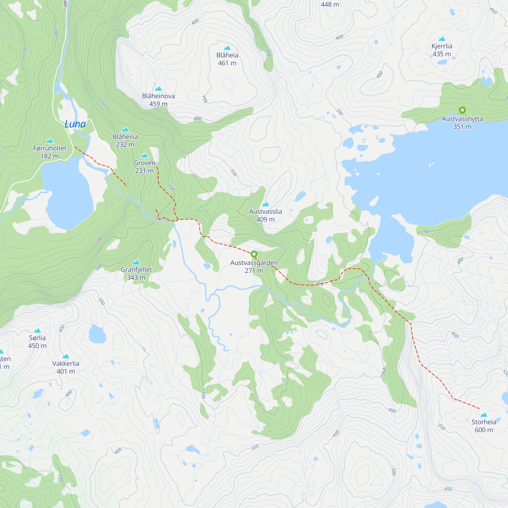 Austvassgården map