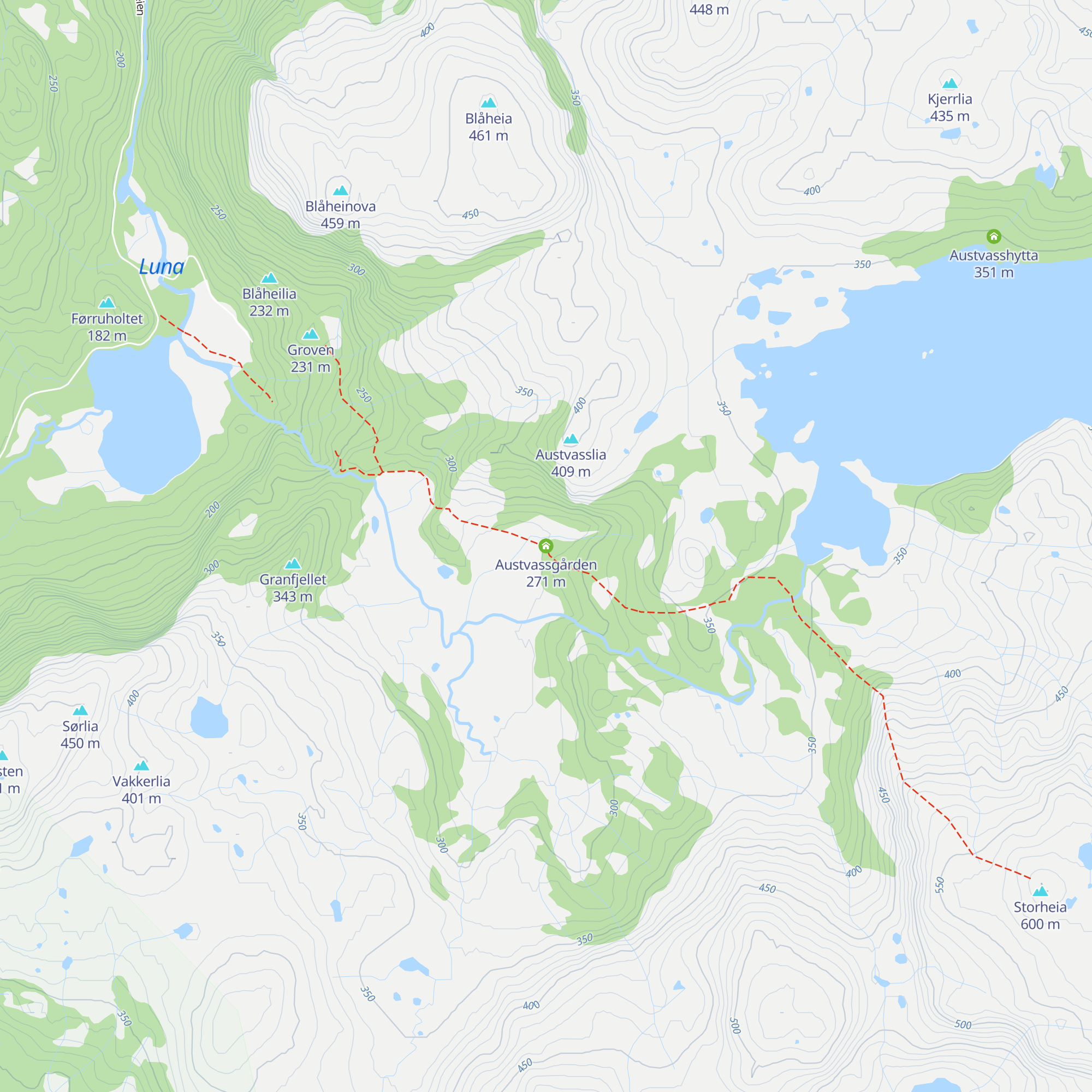 Austvassgården map